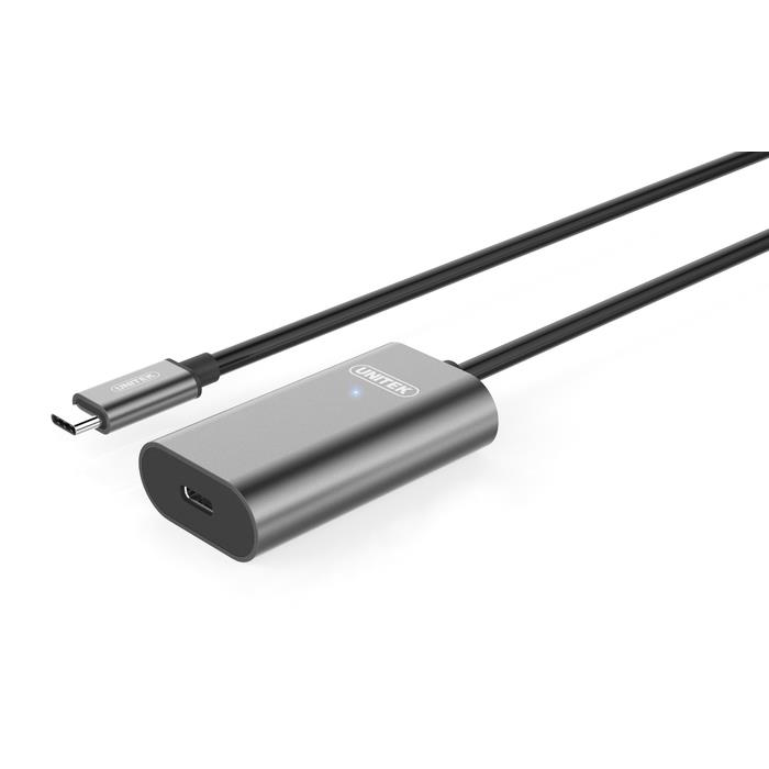 Unitek U305A USB-C aktív hosszabbító 5m - Fekete (U305A)
