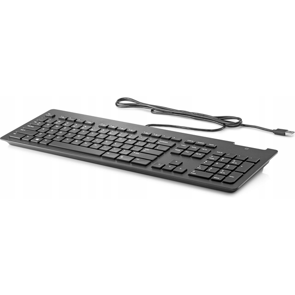 HP Business Slim Smartcard Keyboard клавиатура Офис USB Черен
