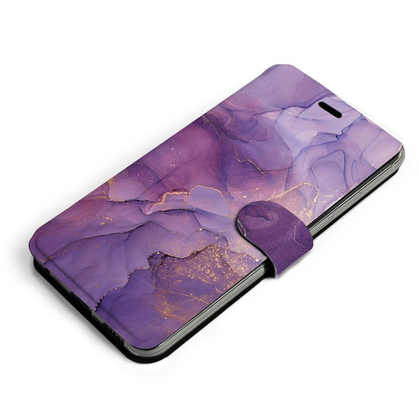 Mobiwear Huawei Y6S / Honor 8A flip tok - VP20S, lila márvány