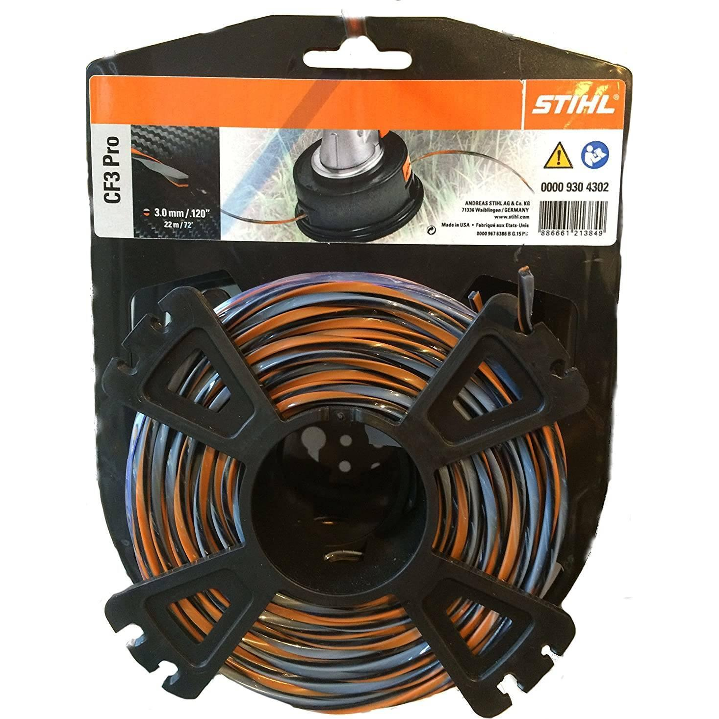 STIHL CF3 PRO kereszt alakú HIGH-TECH damil 3,0mm x 21m (00009304302)