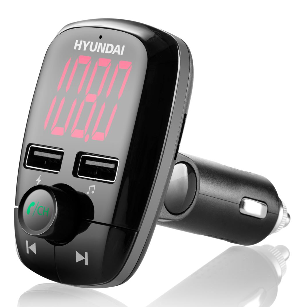 Hyundai FMT 380 BT CHARGE FM transmitter szürke (FMT 380 BT CHARGE)