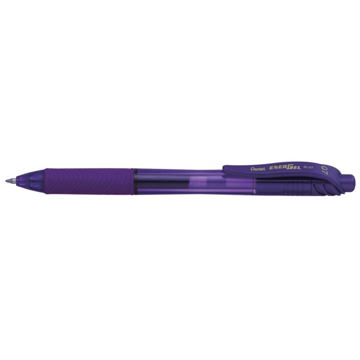 Pentel EnerGelX BL107 Nyomógombos zseléstoll - 0.35mm/Lila (BL107-VX)