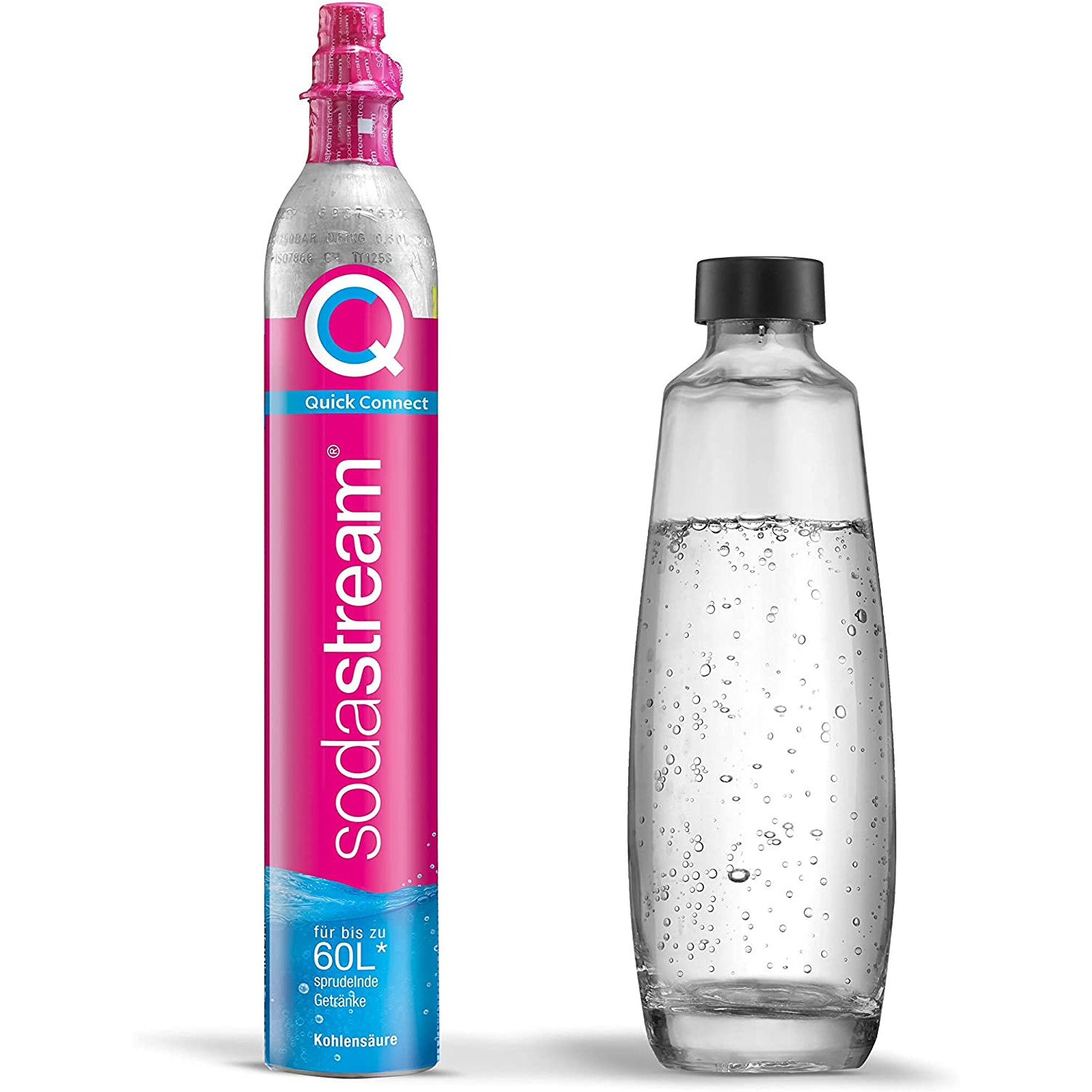 SodaStream + Quick Connect CO2 palack / 1L üveg palack szódagéphez (1053400490)