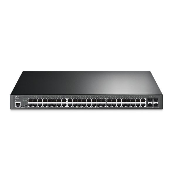 TP-Link Omada SG3452XP switch di rete Gestito L2+ Gigabit Ethernet (10/100/1000) Supporto Power over Ethernet (PoE) 1U Nero