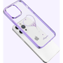 Kingxbar Wish Sorozat Tok iPhone 14 Plus Díszített Kristályok Lila