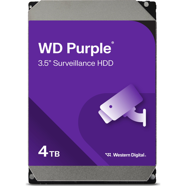 HDD 3,5" WD 4TB SATA3 5400rpm 64MB Purple - WD40PURZ