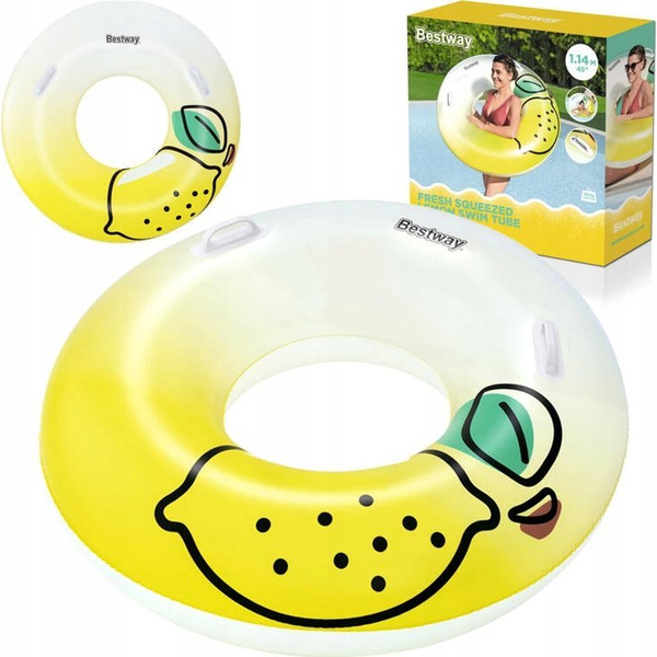 Bestway 36448 galleggiante da piscina e da spiaggia Bianco, Giallo Immagine PVC Tubo galleggiante