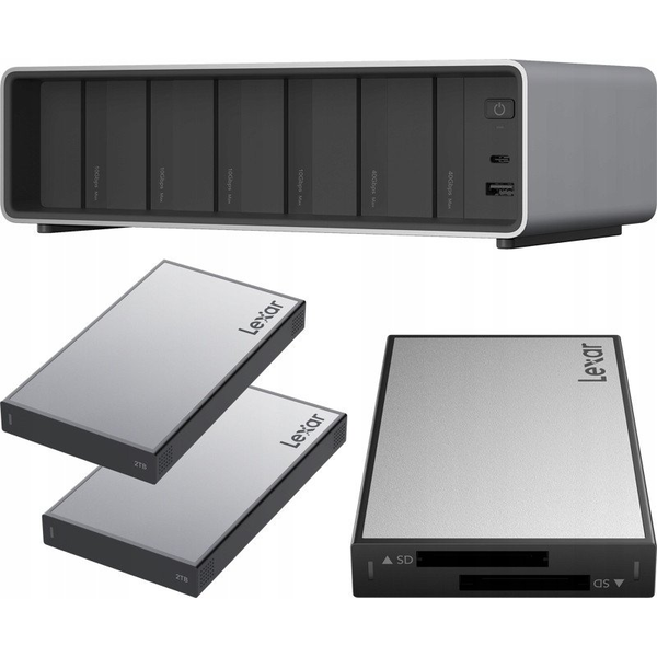 Lexar Professional Workflow Pro with Thunderbolt4 uplink I with Dual SD reader and 2x2TB SSD