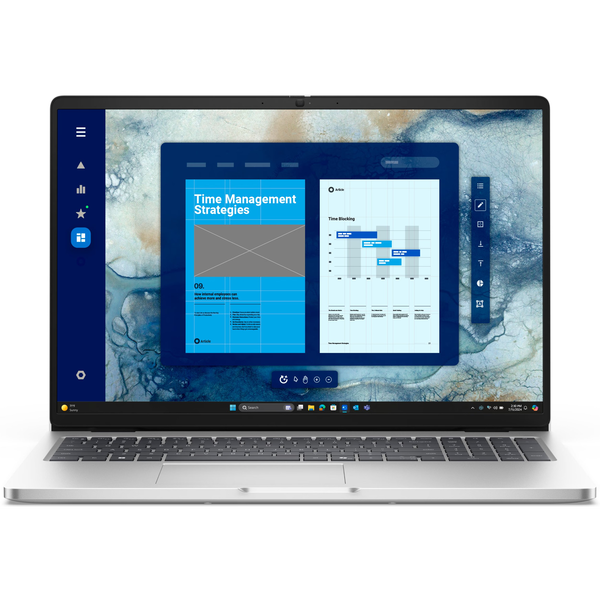 DELL Pro PC16250 Intel Core Ultra 7 255U Laptop 40,6 cm (16") Full HD+ 16 GB DDR5-SDRAM 512 GB SSD Wi-Fi 6E (802.11ax) Windows 11 Pro Cseh, Szlovák Platina