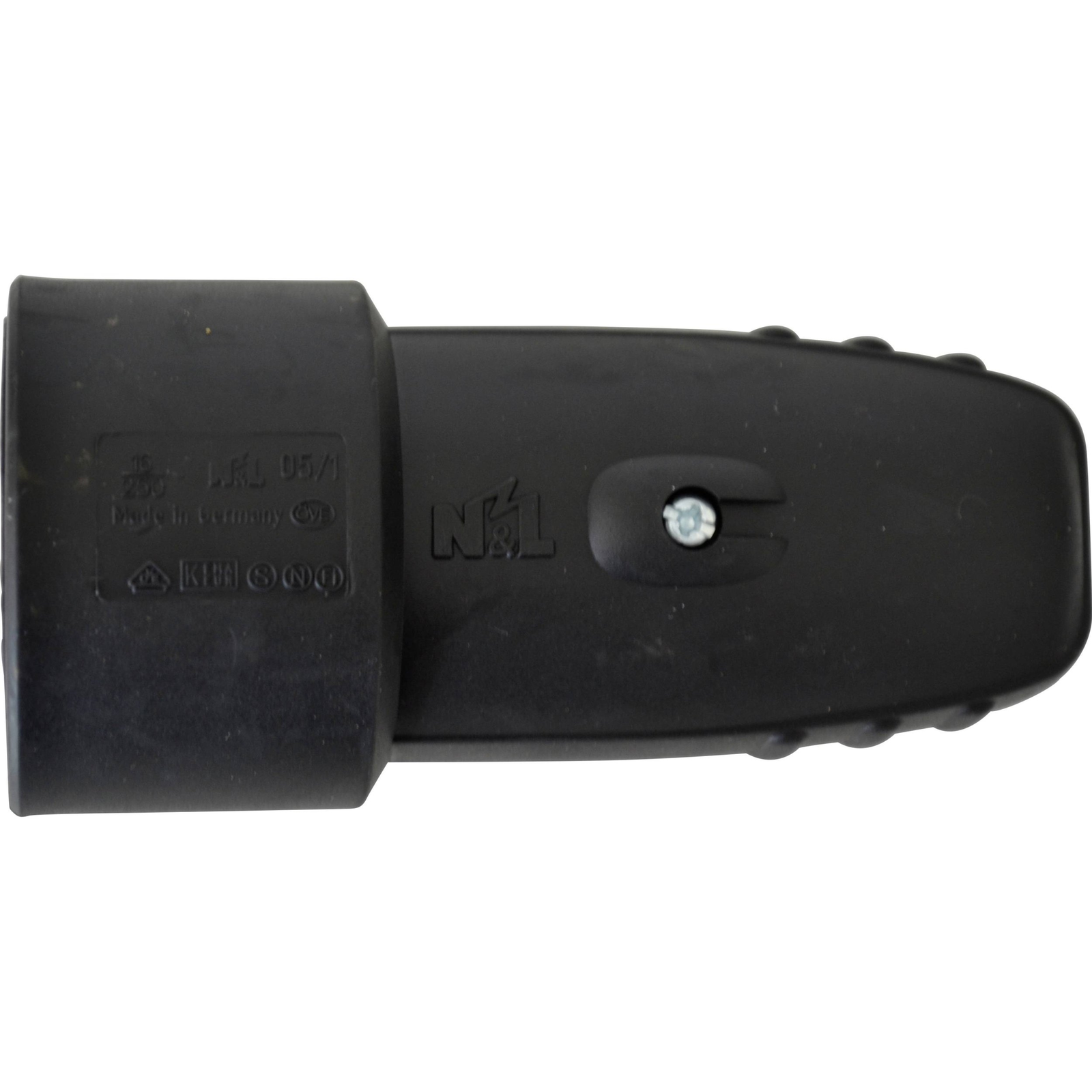 N & L 11390 Védőérintkezős alj Gumi 230 V Fekete IP20 ( )