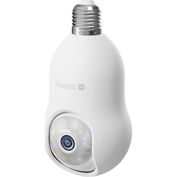 Hombli smarte outdoor Kamera, Bulb Cam 4K, weiß