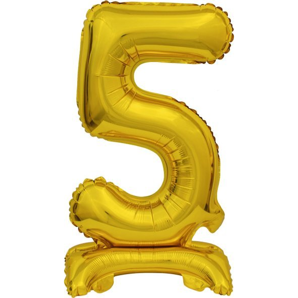 Felfújható Fólia Szám Talppal 9910073 - Arany, 38 cm, 5 (9910073)