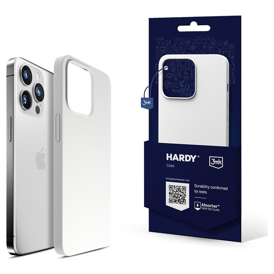 3mk Hardy Silicone MagCase Apple iPhone 15 Pro Max Tok - Fehér (5903108527439)