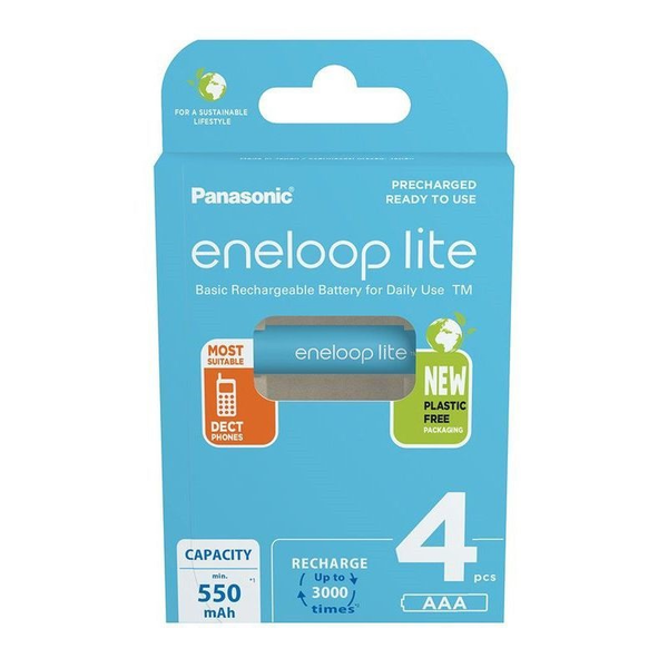 Akumulátor Panasonic Eneloop lite AAA (R3) 550 mAh 4 ks
