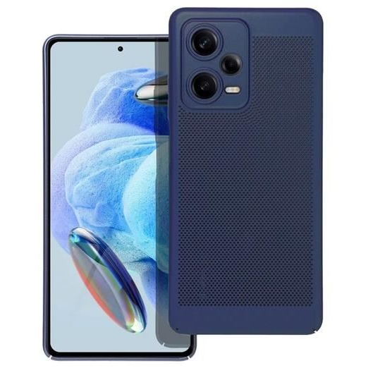 Gigapack Xiaomi Redmi Note 12 Pro Plus légáteresztő, lyukacsos műanyag tok sötétkék (GP-142598) (GP-142598)