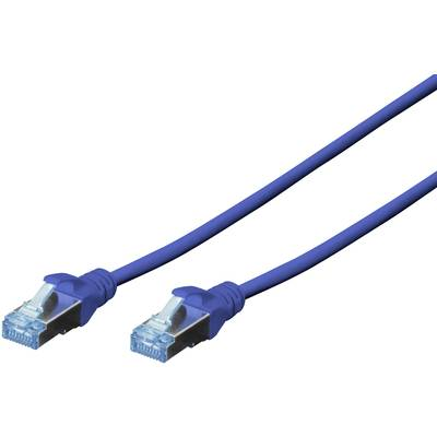 DIGITUS Patchkabel RJ45 SF/UTP Cat5e  2.00m blau Hebelschutz Polybeutel