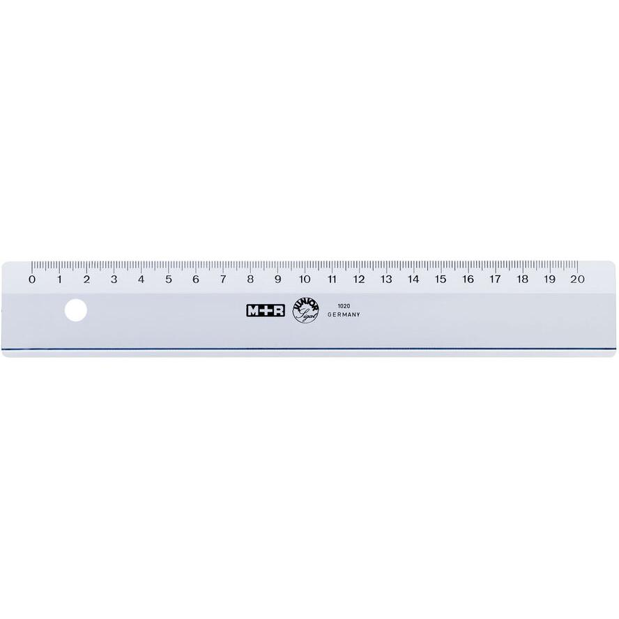 M+R Lineal breit 20cm rauchgrau 10 Stück (710200000) (710200000)