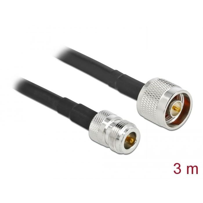 Delock antenna kábel N-dugó - N-hüvely LMR/CFD300 3m (90457) (DE90457)