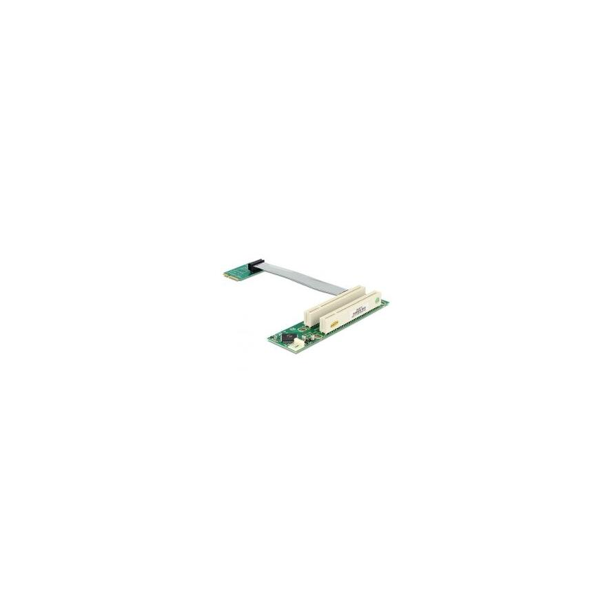ADA Delock 41355 Mini PCI Express > 2 x PCI 32Bit 5V emelő kártya flexibilis kábellel (41355)