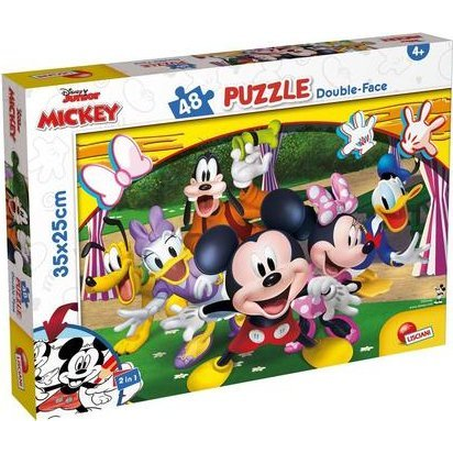 Mickey egér 2 az 1-ben 48db-os puzzle és színező 35x25cm - Lisciani (304-99504)