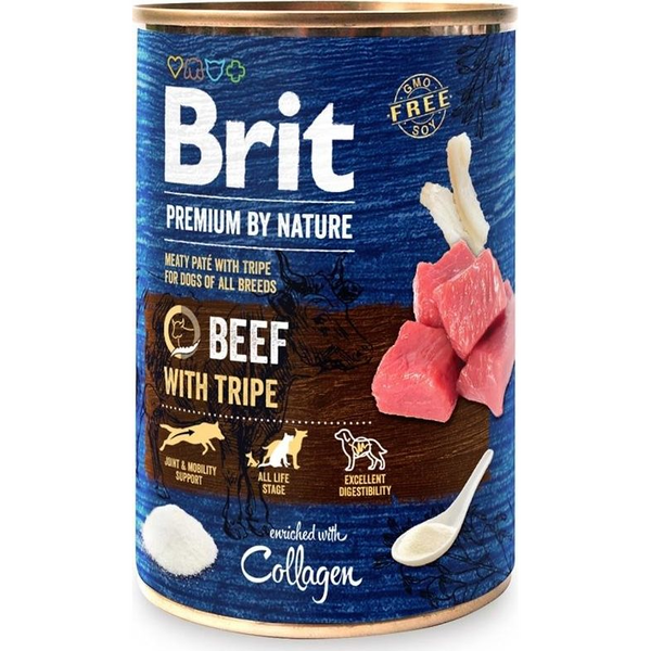  Brit Premium By Nature Beef & Tripe puszka 400g