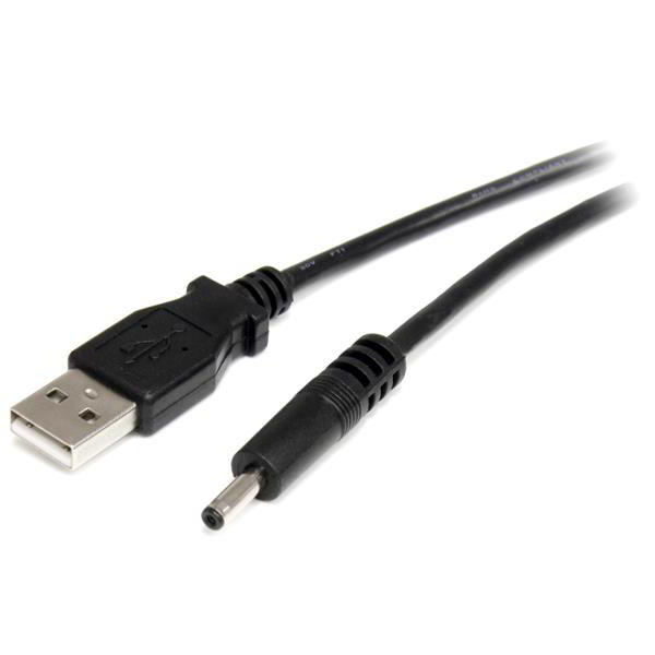 StarTech.com USB2TYPEH захранващ кабел Черен 0,9 м USB A Кръгъл накрайник тип Н