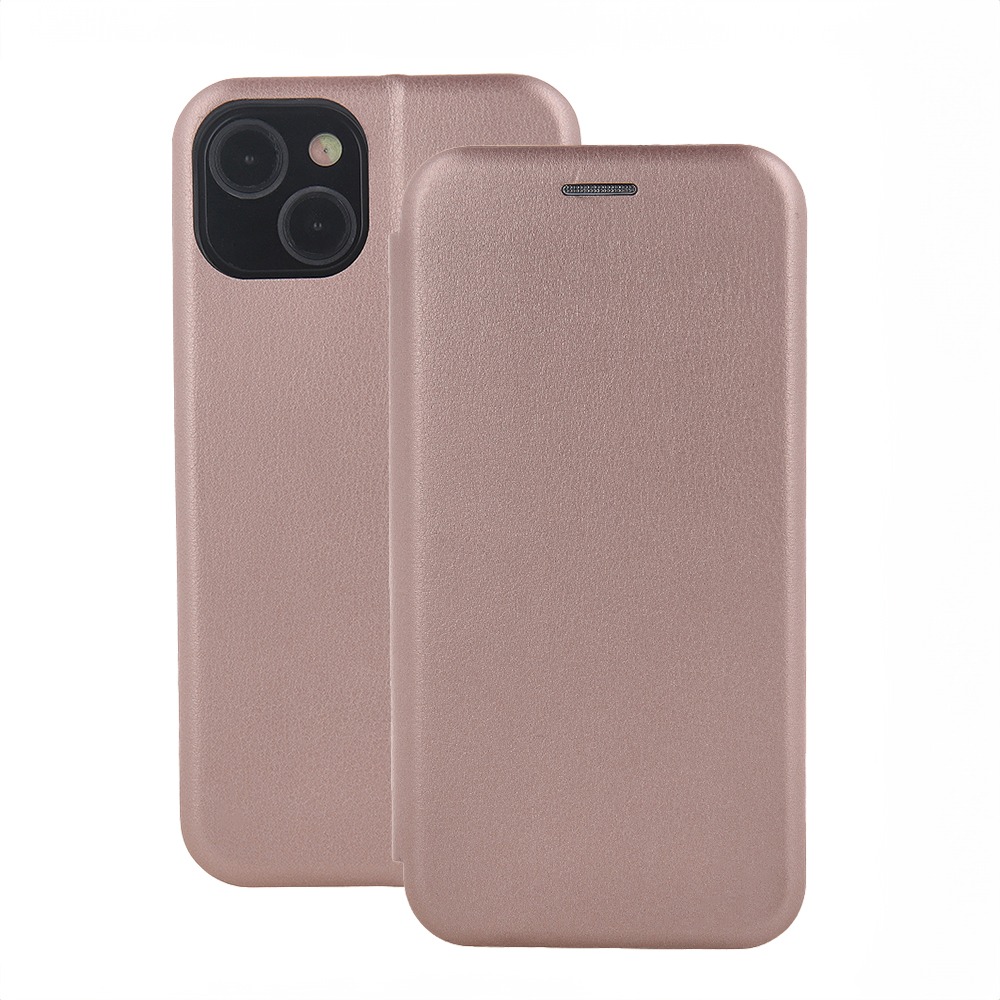 Samsung Galaxy A25 5G SM-A256B, Oldalra nyíló tok, stand, Forcell Elegance, vörösarany (5907457723559)