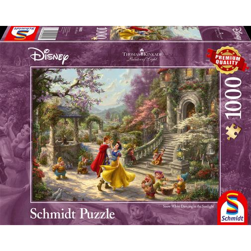Пъзел Schmidt - Thomas Kinkade: Disney - Снежанка, танцуваща с принца, 1000 части