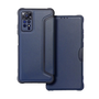 Xiaomi Redmi Note 11 Pro / Note 11 Pro 5G / Note 11E Pro, калъф със странично отваряне, ъгъл с въздушна възглавница, кожен ефект, карбонов модел, Razor Book, син (RS129184)