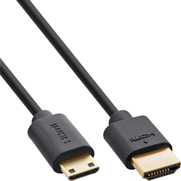 InLine 17901C καλώδιο HDMI 1 m HDMI Τύπος A (Standard) HDMI Type C (Mini) Μαύρος (Μαύρο)