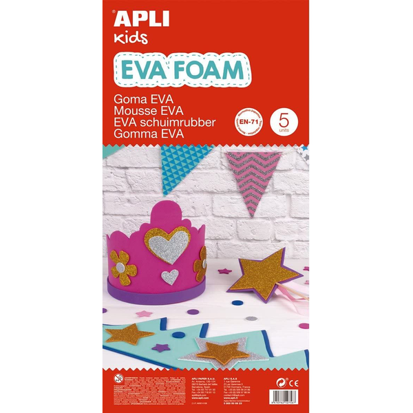 Apli "EVA foam" moosgumi 400x600mm fehér (12769)