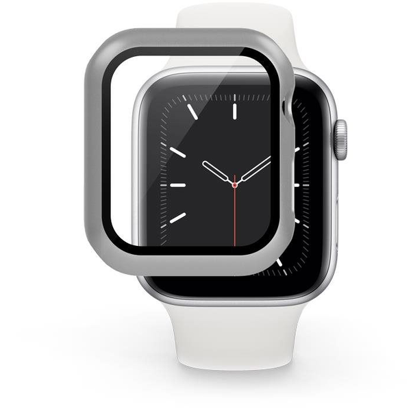 Epico Apple Watch  4/5/6/SE (44 mm) edzett üveg tok - ezüst
