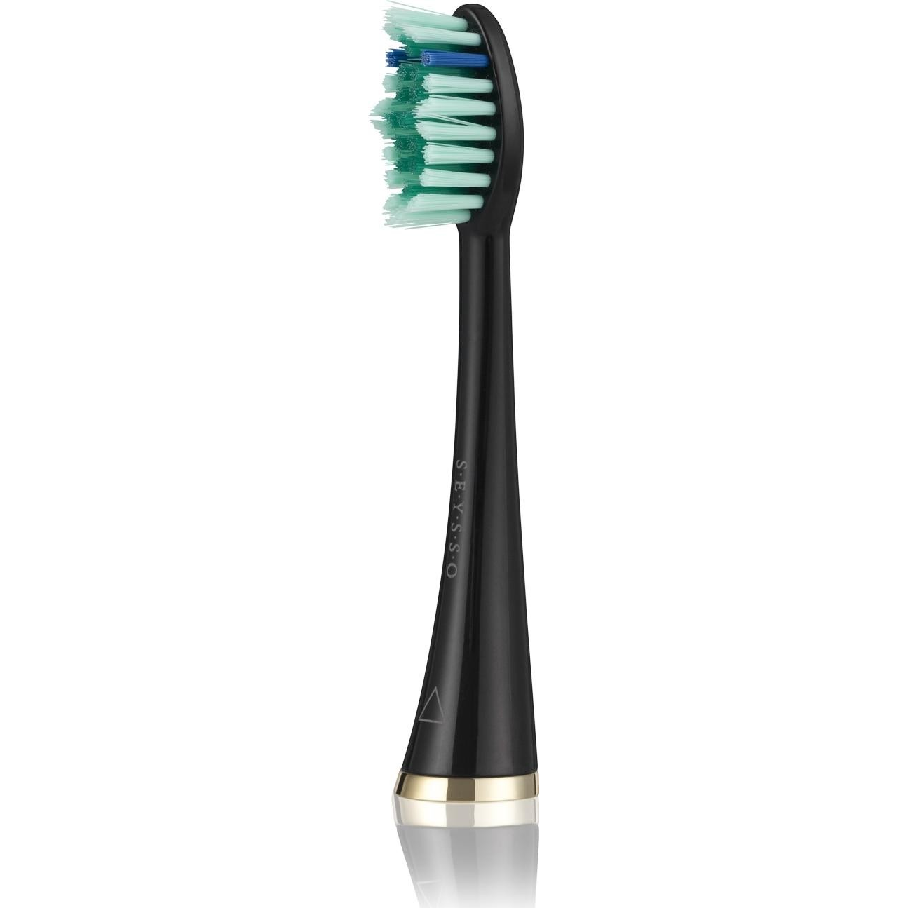 Seysso Gold Black Anti-Plaque Szónikus fogkefe Pótfej - Fekete (2db) (GOLD BLACK ANTI-PLAQUE 2SZT)