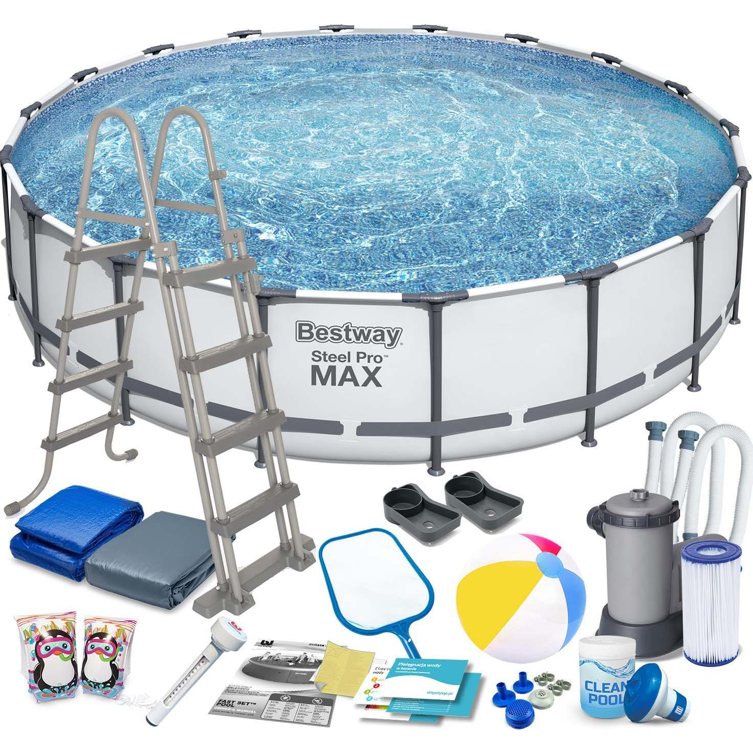 Bestway Steel Pro Max Fémvázas Medenceszett - 549 x 122 cm (9361)