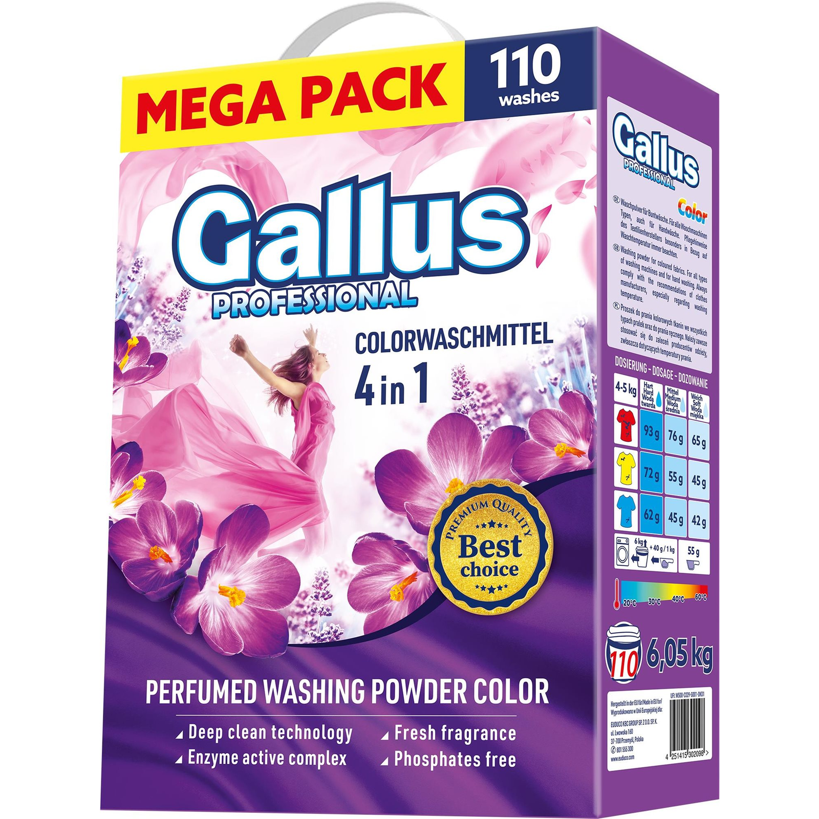 Gallus Professional Color mosószer 6.05 kg (4251415302098) (4251415302098)