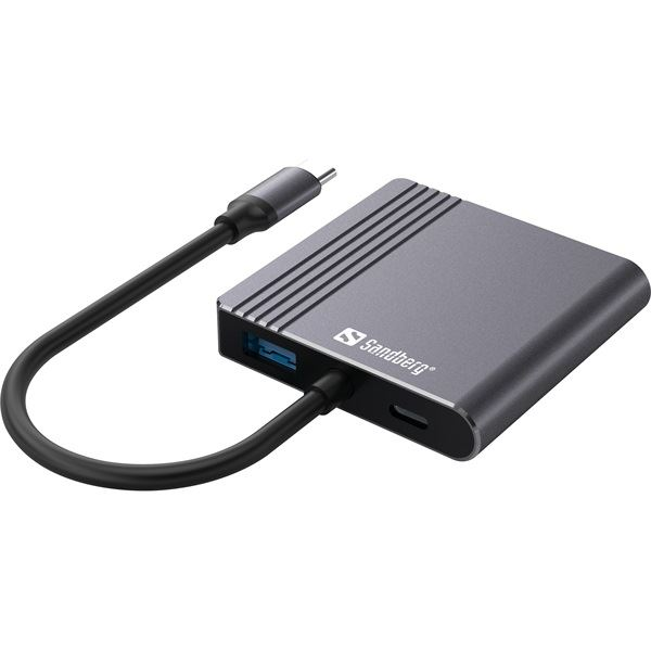 Sandberg 136-44 κάρτα γραφικών USB Γκρι