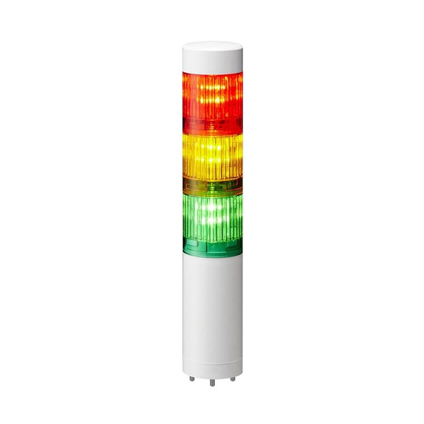 PATLITE Signalsäule LR4-302WJNW-RYG verkabelt LED weiss