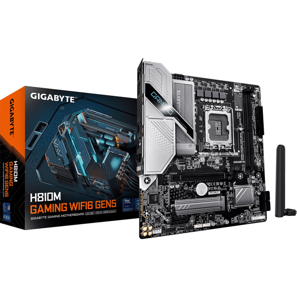 GIGABYTE H810M GAMING WIFI6 GEN5 Intel H810 LGA 1851 (Socket V1) micro ATX