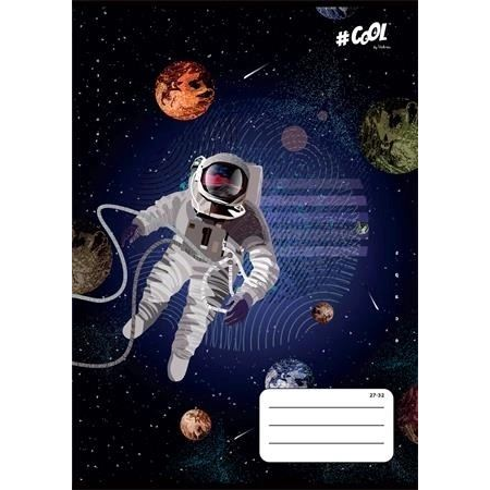 Cool by Victoria tűzött füzet A5, kockás, 32 lap Space (ISVFC65) (ISVFC65)