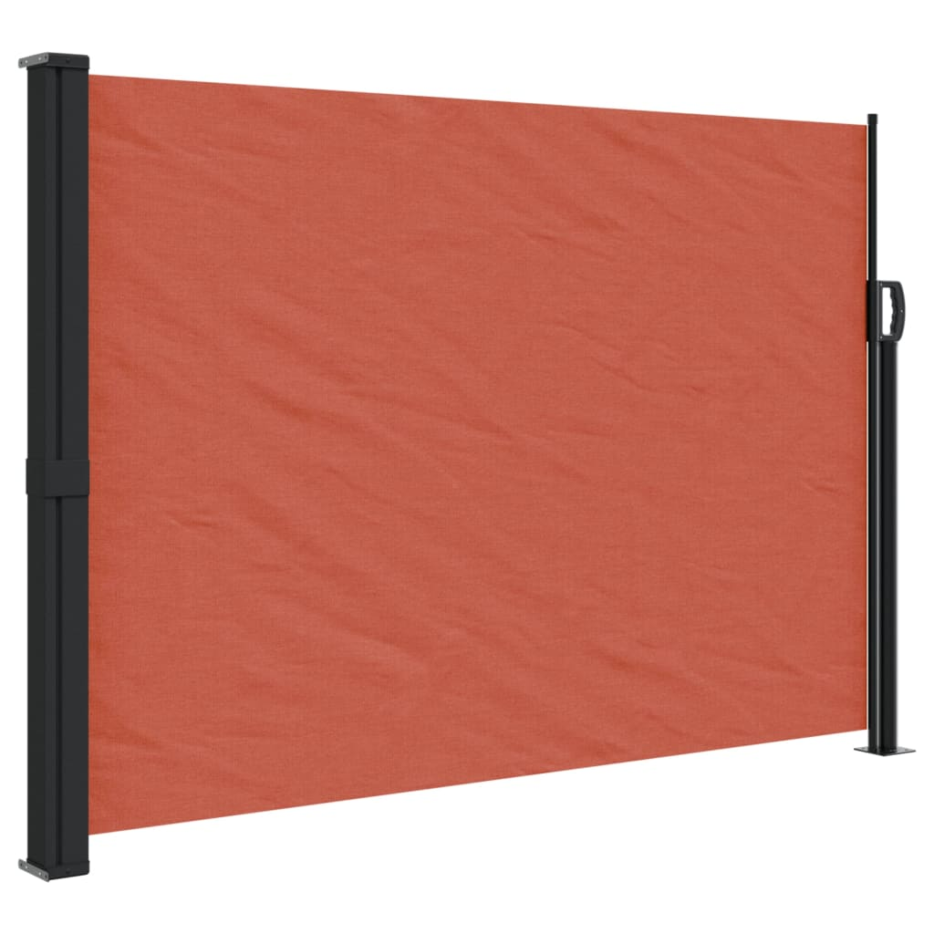 terrakotta behúzható oldalsó napellenző 140 x 600 cm (4004513)
