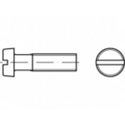 TOOLCRAFT TO-5385234 hengeres fejű csavar M5 25 mm egyeneshornyú ISO 1207 galvanikusan cinkezett acél 1000 db (TO-5385234)