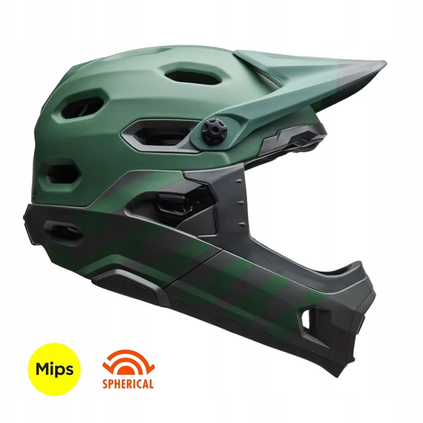 Kask full face BELL SUPER DH MIPS SPHERICAL matte green roz. M (55–59 cm) (NEW 2025)