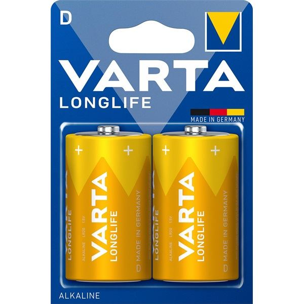 Varta Longlife Góliát D (LR20) alkáli elem 2db/bliszter (4120101412)