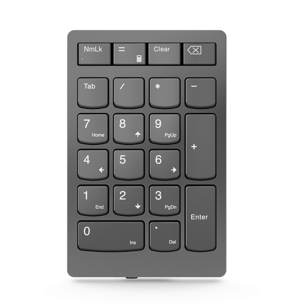 Lenovo Go Wireless numerisk tastatur Universel Bluetooth/USB/RF Wireless Grå