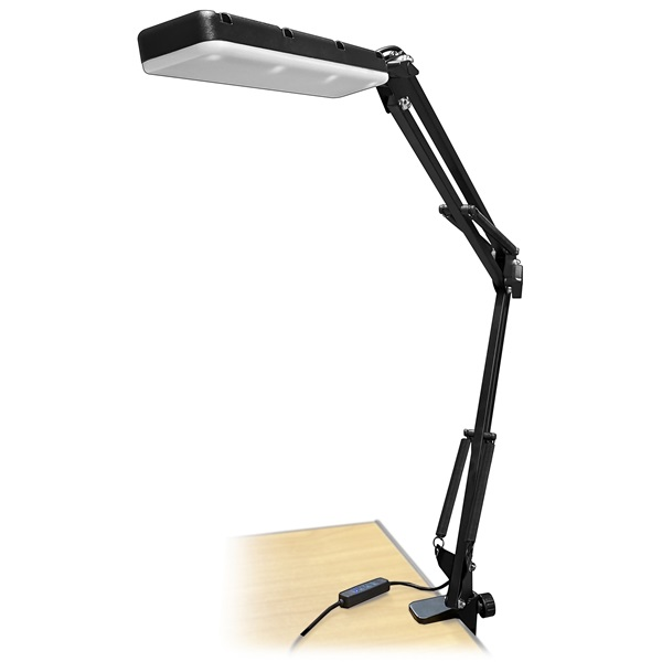Media-Tech MT224 Asztali LED Lámpa állítható karral - Fekete (MT224)