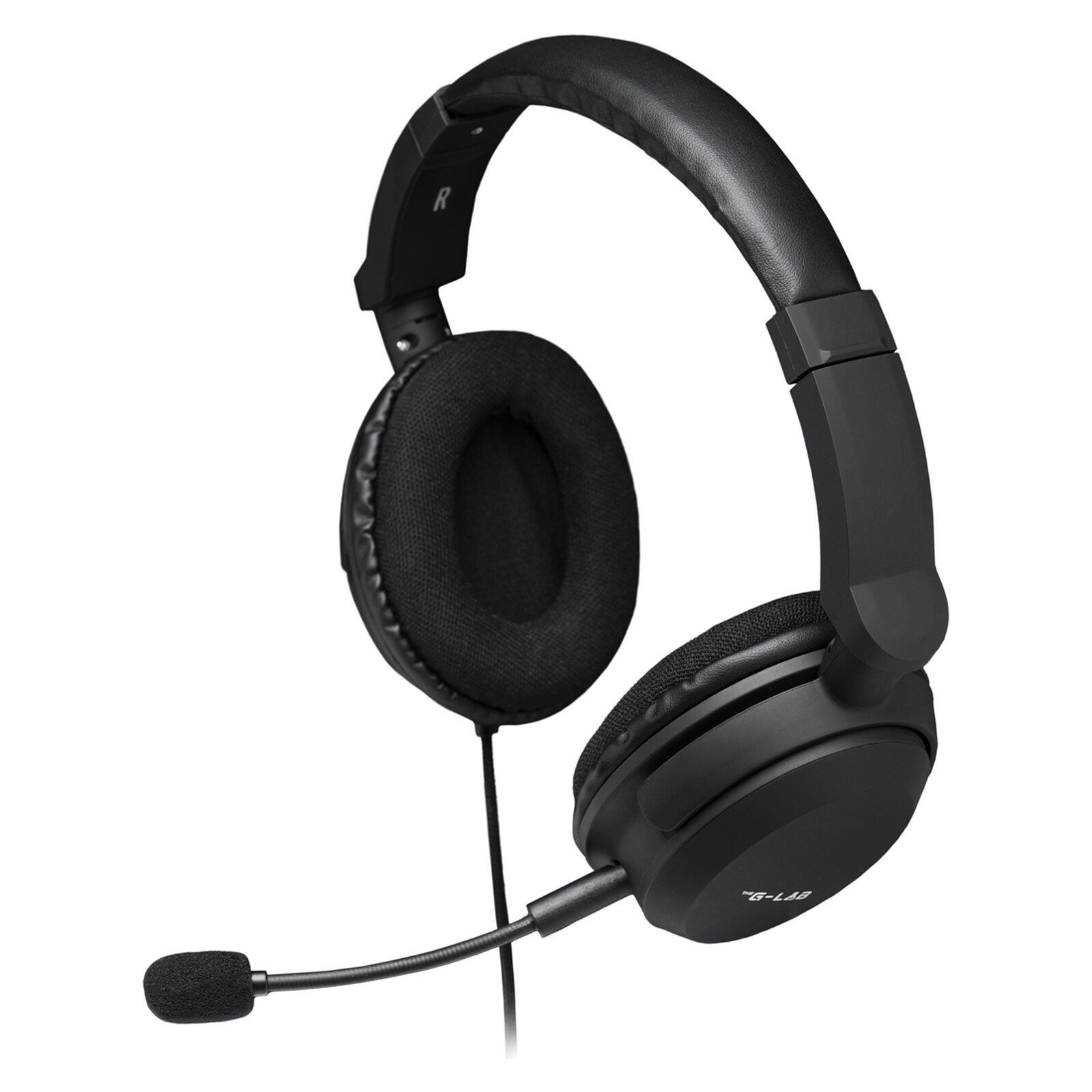 The G-Lab KORP-CARBON Vezetékes Gaming Headset - Fekete (KORP-CARBON)