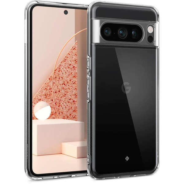 Husa telefon, Spigen, Policarbonat, pentru Google Pixel 8 Pro, transparenta, 15.81x7.22cm