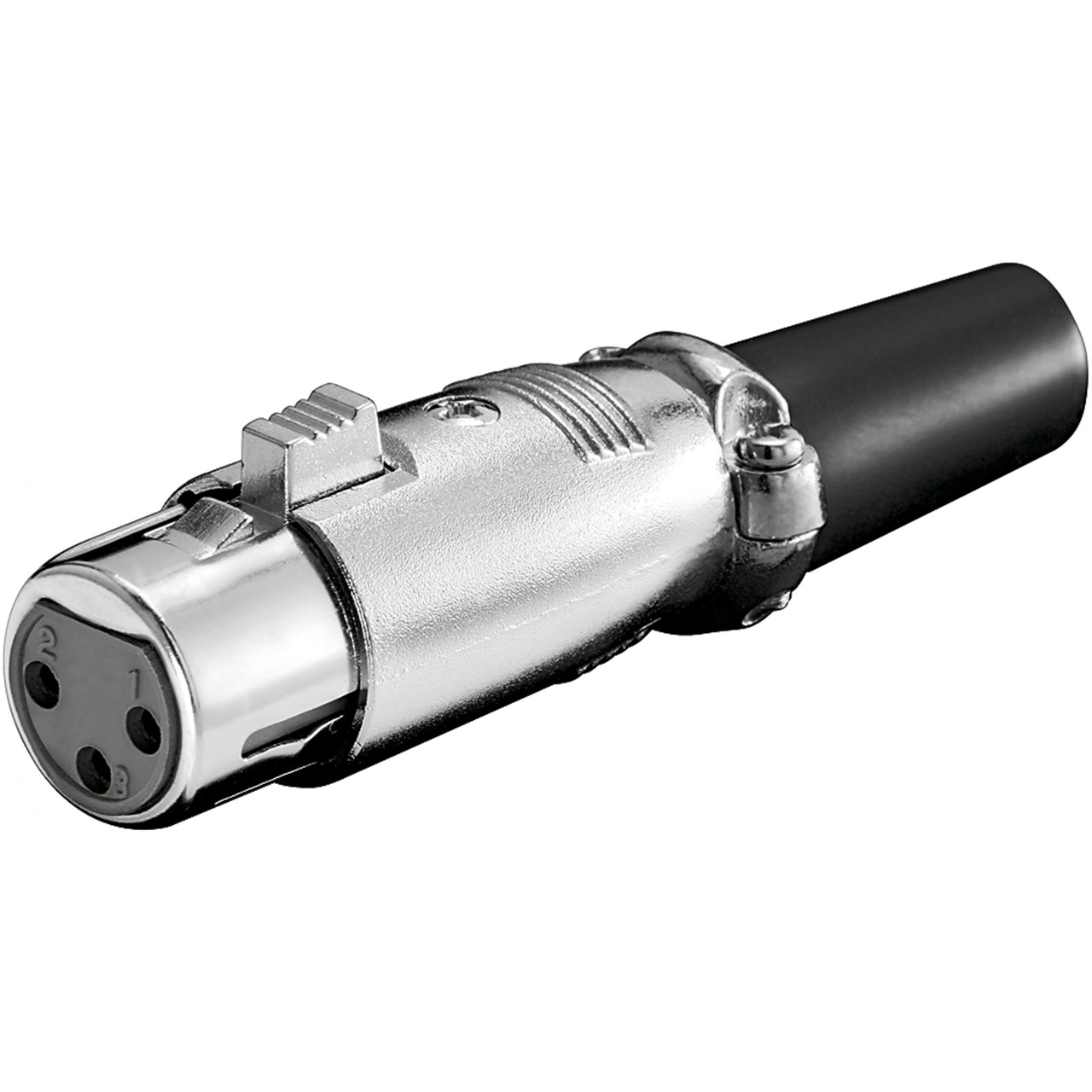 goobay 11223 Mikrofon XLR anya csatlakozó 3Pin - Fekete (11223)