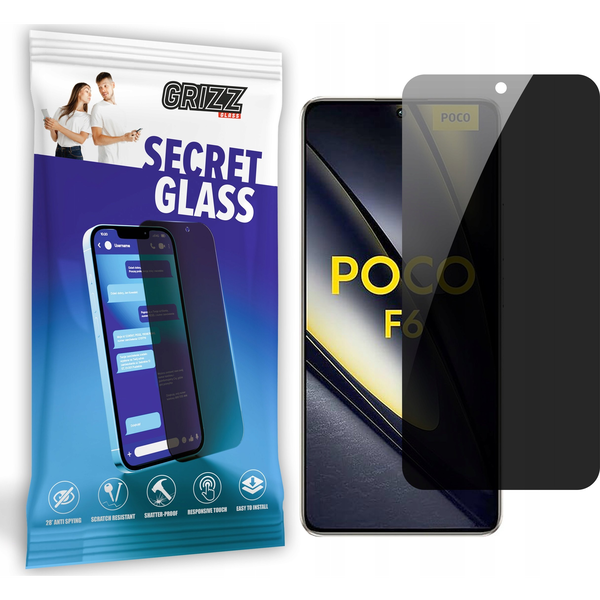  GrizzGlass Szkło prywatyzujące GrizzGlass SecretGlass do Xiaomi POCO F6