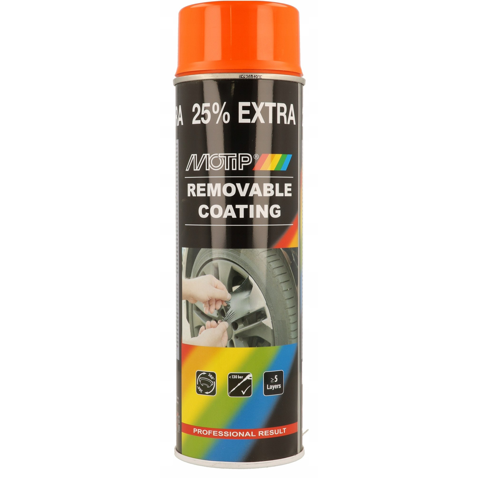 Motip MX_MOT04306 Eltávolítható Bevonat Sprayplast 500ml - Narancs (04306)